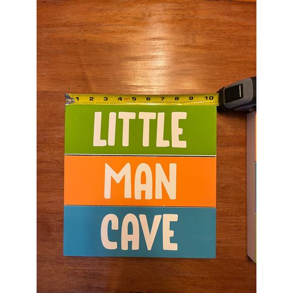 Hanging Decorative Signs Set – Little Man Cave & No Girls Allowed - Picture 3 of 5